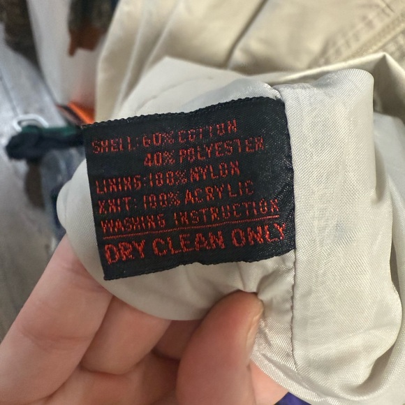 Vintage 80s Casualcraft Hickory Actionwear Cream Jacket Men’s 45R USA Made - Picture 5 of 5